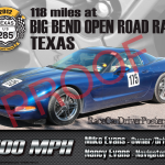 2012 BBORR Race Day Custom Poster car number 175